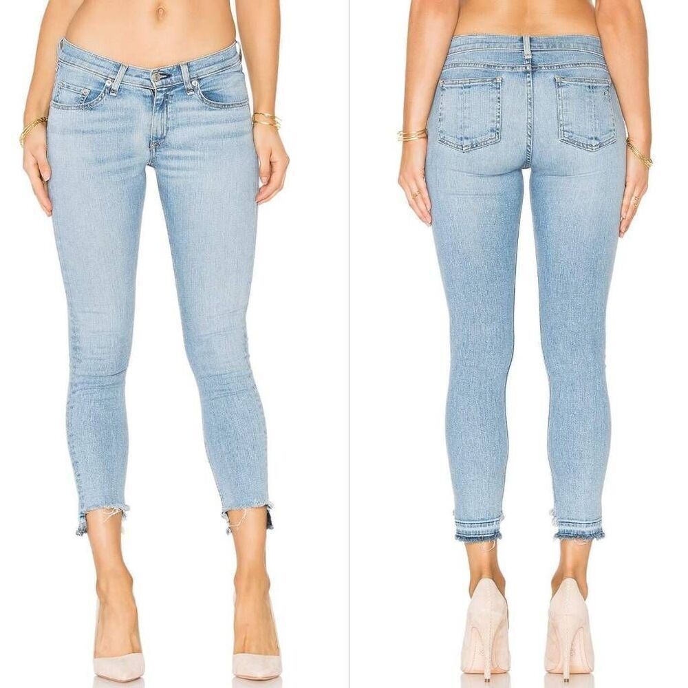 rag & bone Light Blue Ankle Jeans